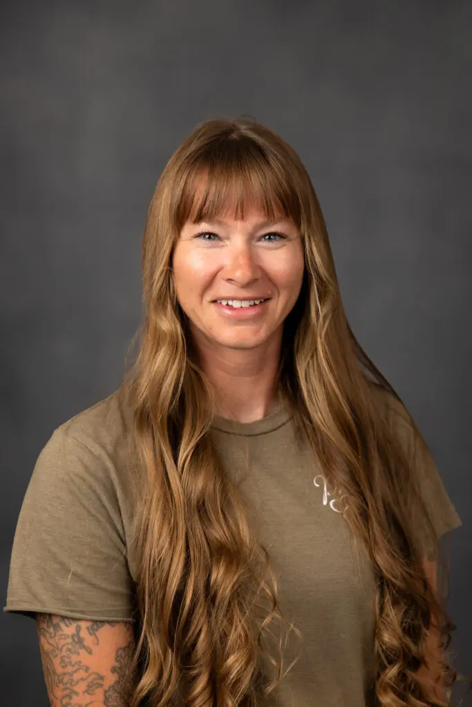 Portrait of a woman with tattoos